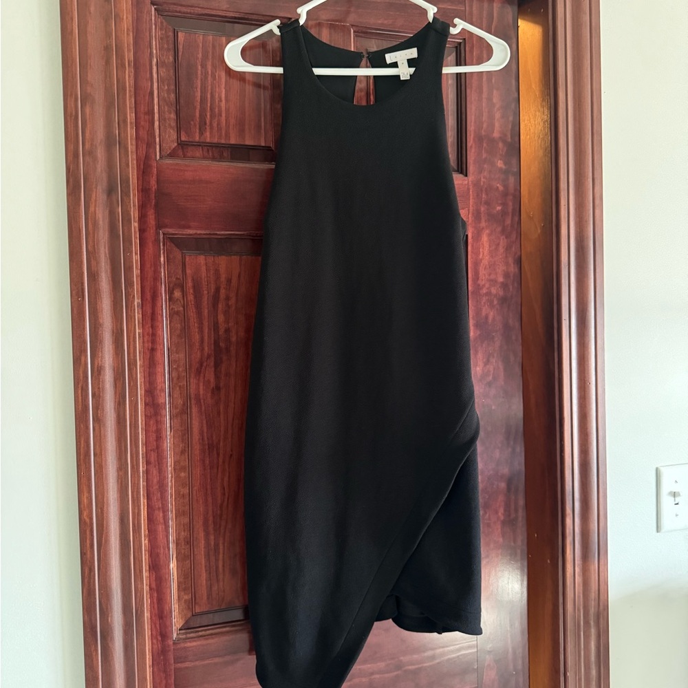 Leith Black Asymmetrical Dress